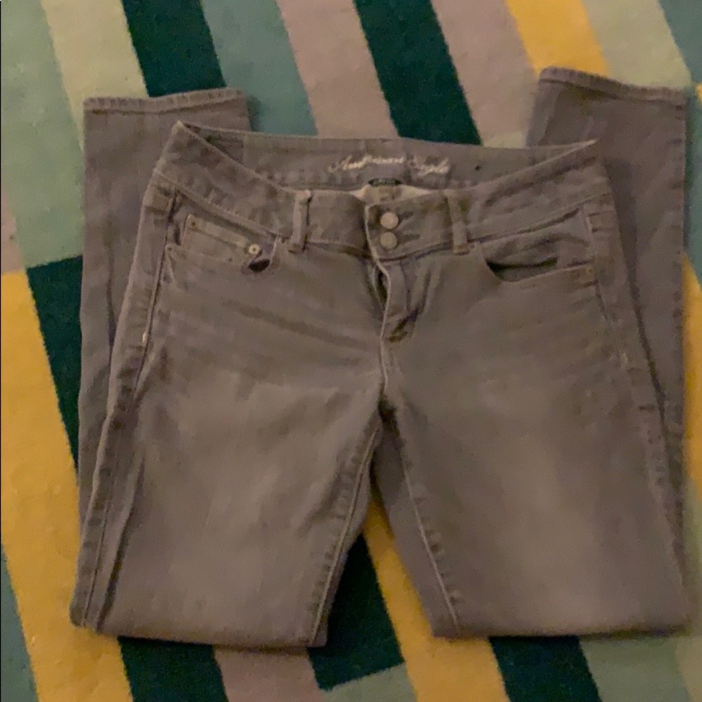American Eagle Super skinny ankle length jeans.
